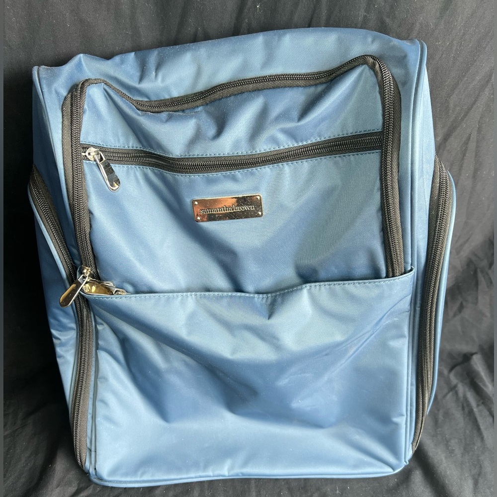 Samantha Brown Blue Travel Backpack
